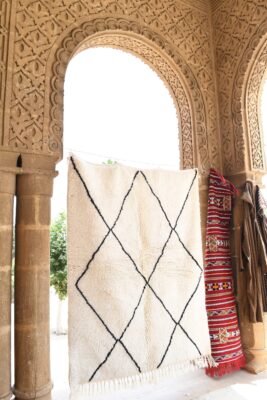 Authentic Beni Ourain Marmoucha Rug 225 cm x 176 cm / 7.2ft x 5.632 ft - 画像2