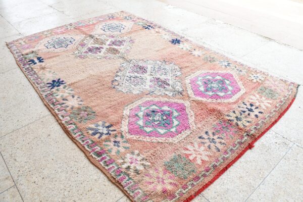 Moroccan Rug: Handcrafted Vintage for Authentic Style 312 cm x 196 cm / 9.984ft x 6.272 ft - Imagen 3