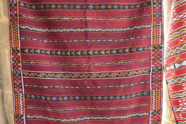 Zemmour Kilim: An Authentic Moroccan Masterpiece for Your Home 297 cm x 195 cm / 9.504ft x 6.24 ft - Imagen 4