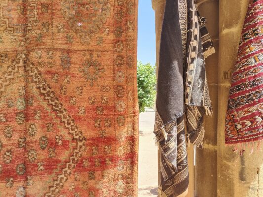 Vintage Moroccan Rug: Add Boho Charm to Your Home 340 cm x 174 cm / 10.88ft x 5.568 ft - Imagen 7
