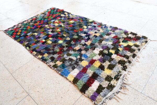 Moroccan Rug | Vintage Boho Moroccan Design 260 cm x 142 cm / 8.32ft x 4.544 ft - Image 3