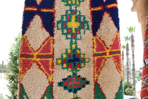 Moroccan Luxe: Handcrafted Vintage Moroccan Rug 269 cm x 105 cm / 8.608ft x 3.36 ft – Image 6