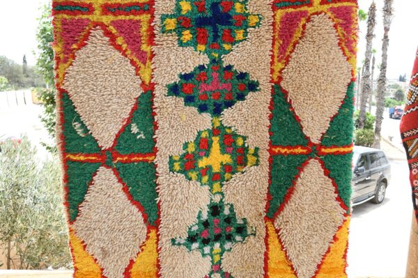 Moroccan Luxe: Handcrafted Vintage Moroccan Rug 269 cm x 105 cm / 8.608ft x 3.36 ft – Image 5