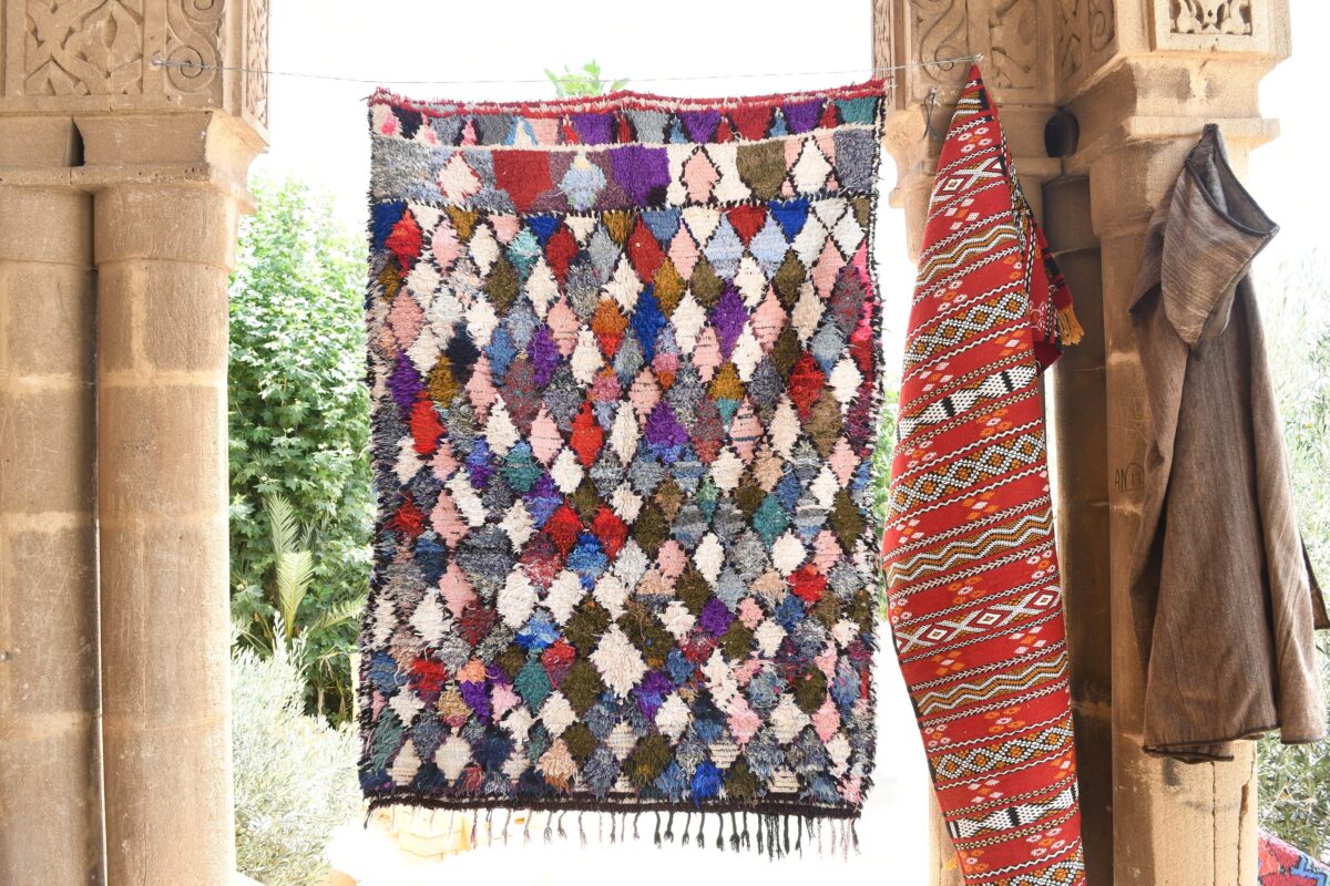 さる モロッコ製ヴィンテージラグ144 さる様専用 モロッコ製ヴィンテージラグ144