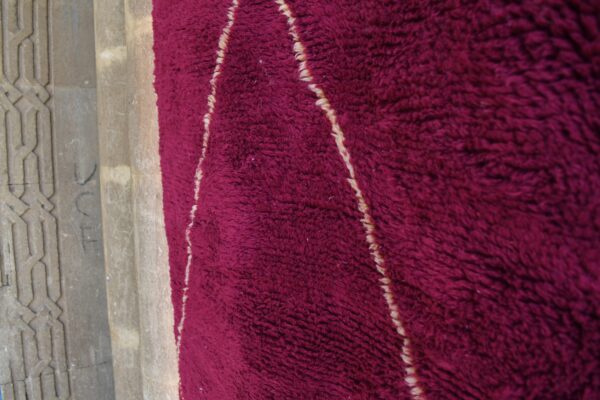 Modern beni ourain Rug: Authentic Moroccan Style 252 cm x 176 cm / 8.064ft x 5.632 ft - Imagen 6