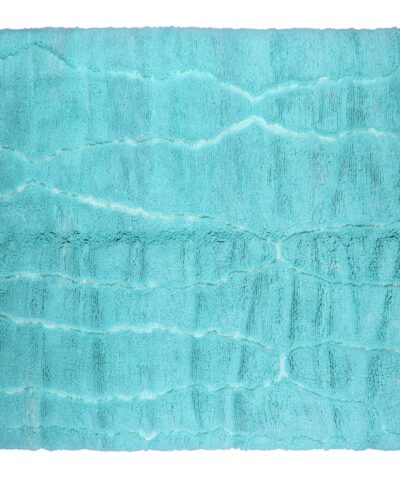 Роскошный ковер из марокканской шерсти бирюзового цвета Mrirt 200x300 см — элегантность ручной работы