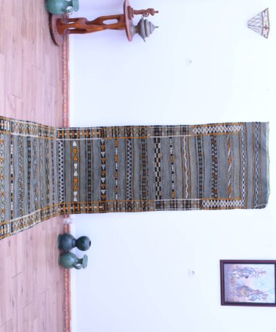 Марокканский шерстяной ковер Zemmour ручной работы 86x408 см — дорожка в стиле бохо