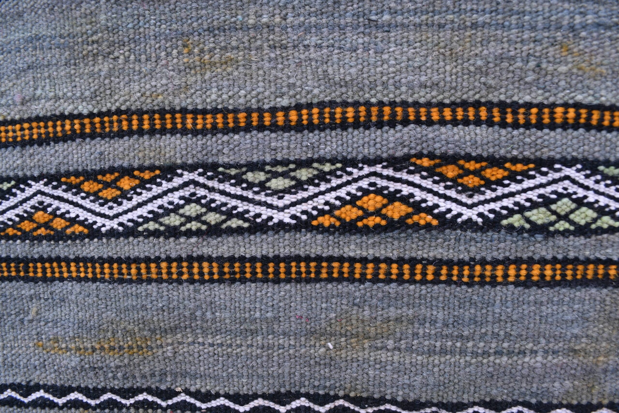 Handmade Moroccan Zemmour Wool Rug 86x408 cm - Bohemian Style Runner — изображение 4