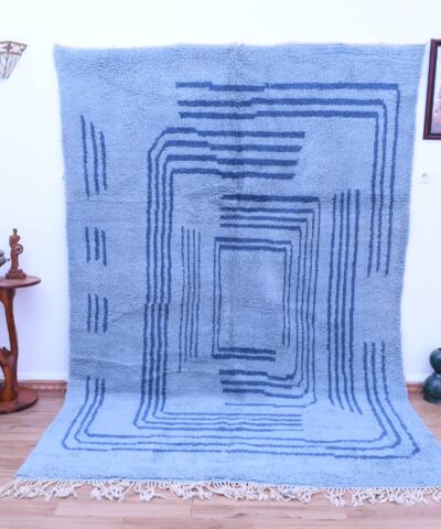 Марокканский шерстяной ковер ручной работы «Мрирт» 200x300 см с геометрическим узором