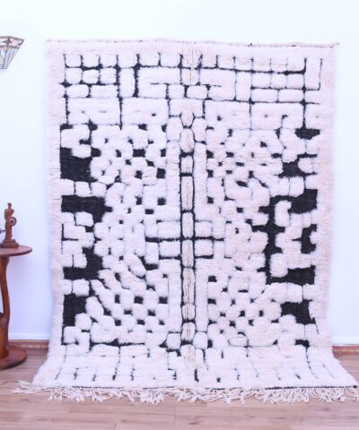 Роскошный ковер Mrirt из марокканской шерсти 250x190 см — геометрический узор ручной работы