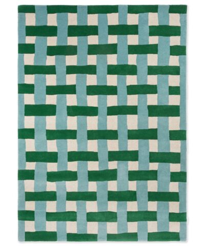 зеленый и бирюзовый ковер Beni Ourain