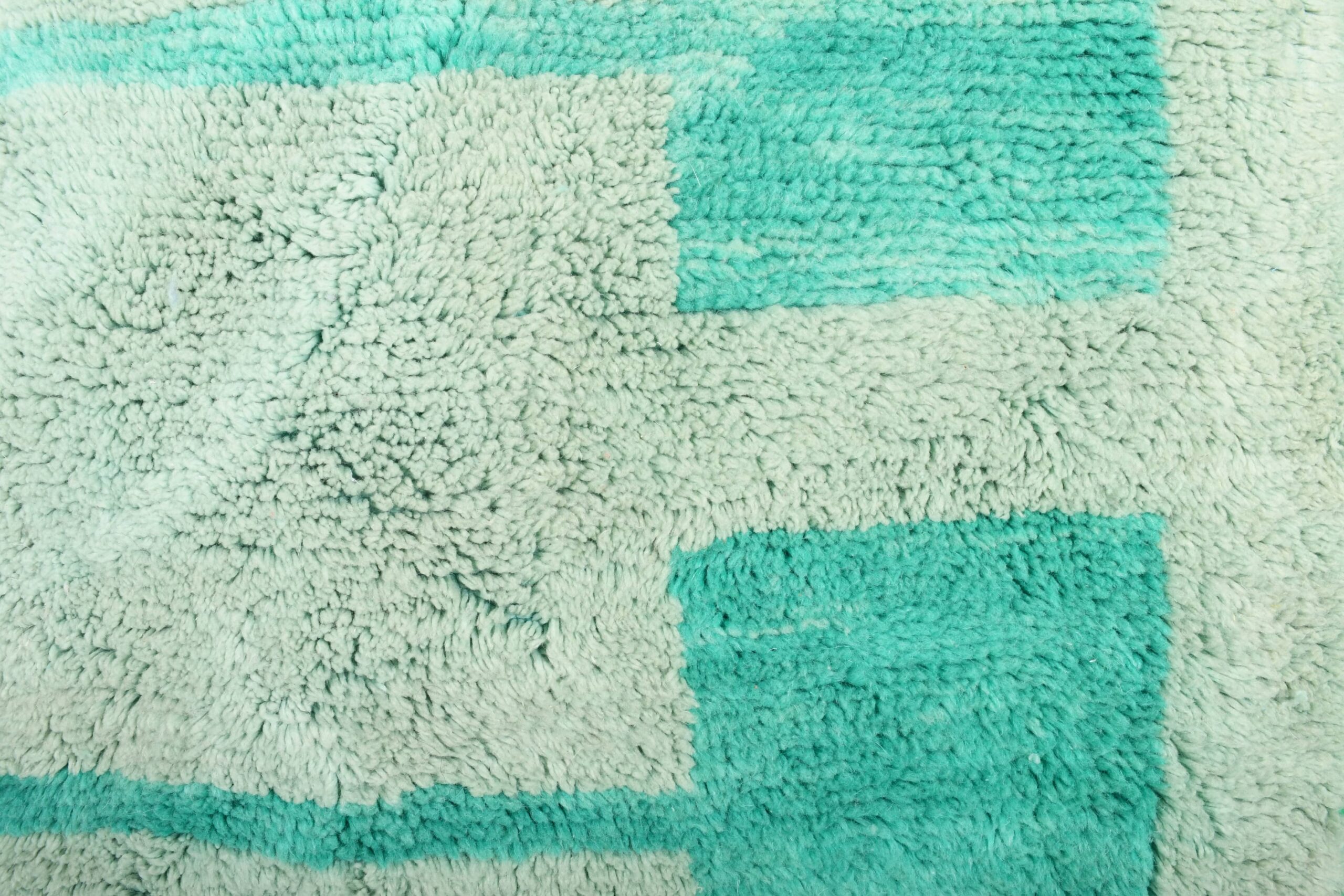 Moroccan Rug Handmade Wool 6x8 - Neutral Mint Teal Modern Boho Area Rug for Living Room Bedroom - Mrirt - الصورة 7