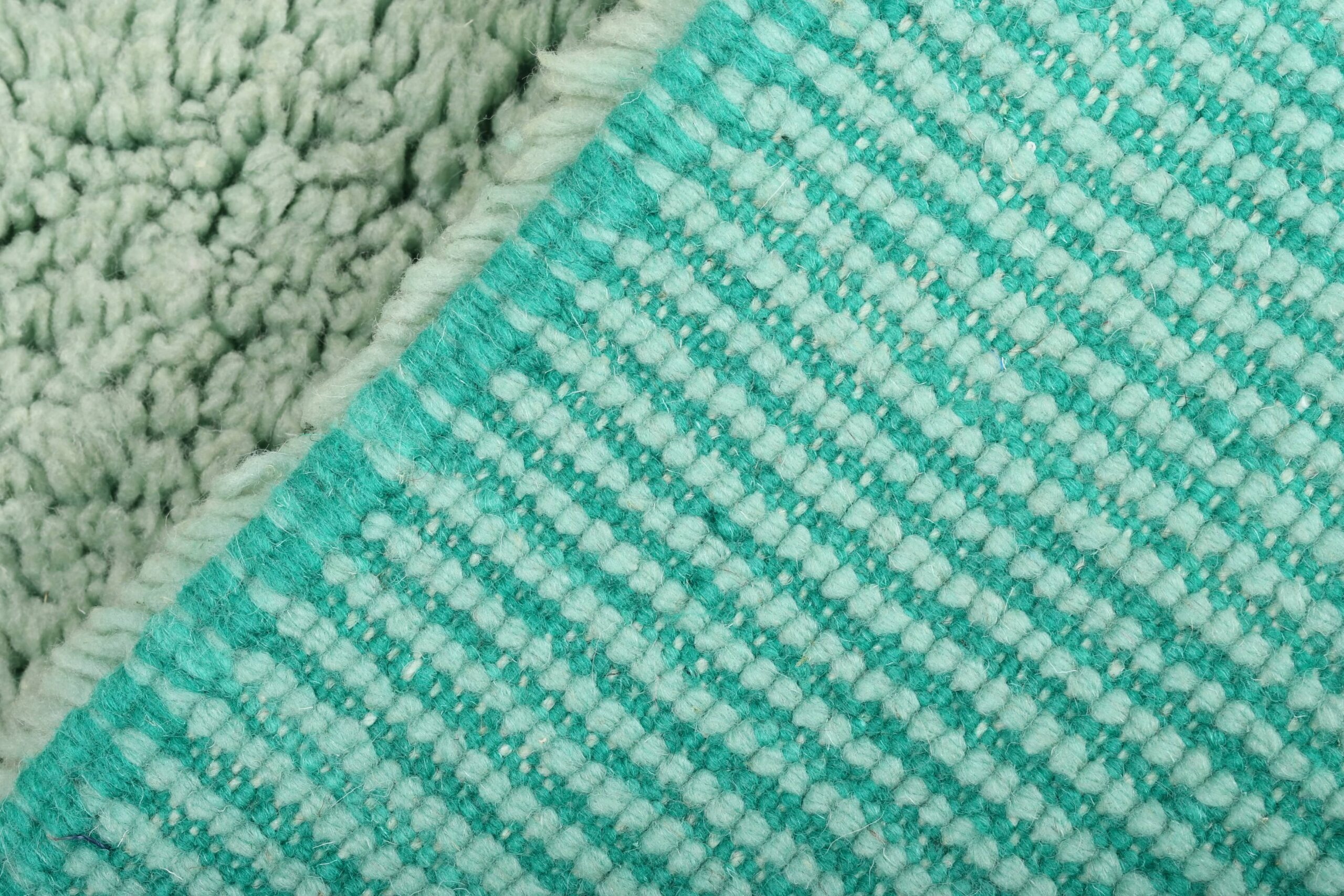 Moroccan Rug Handmade Wool 6x8 - Neutral Mint Teal Modern Boho Area Rug for Living Room Bedroom - Mrirt - الصورة 11