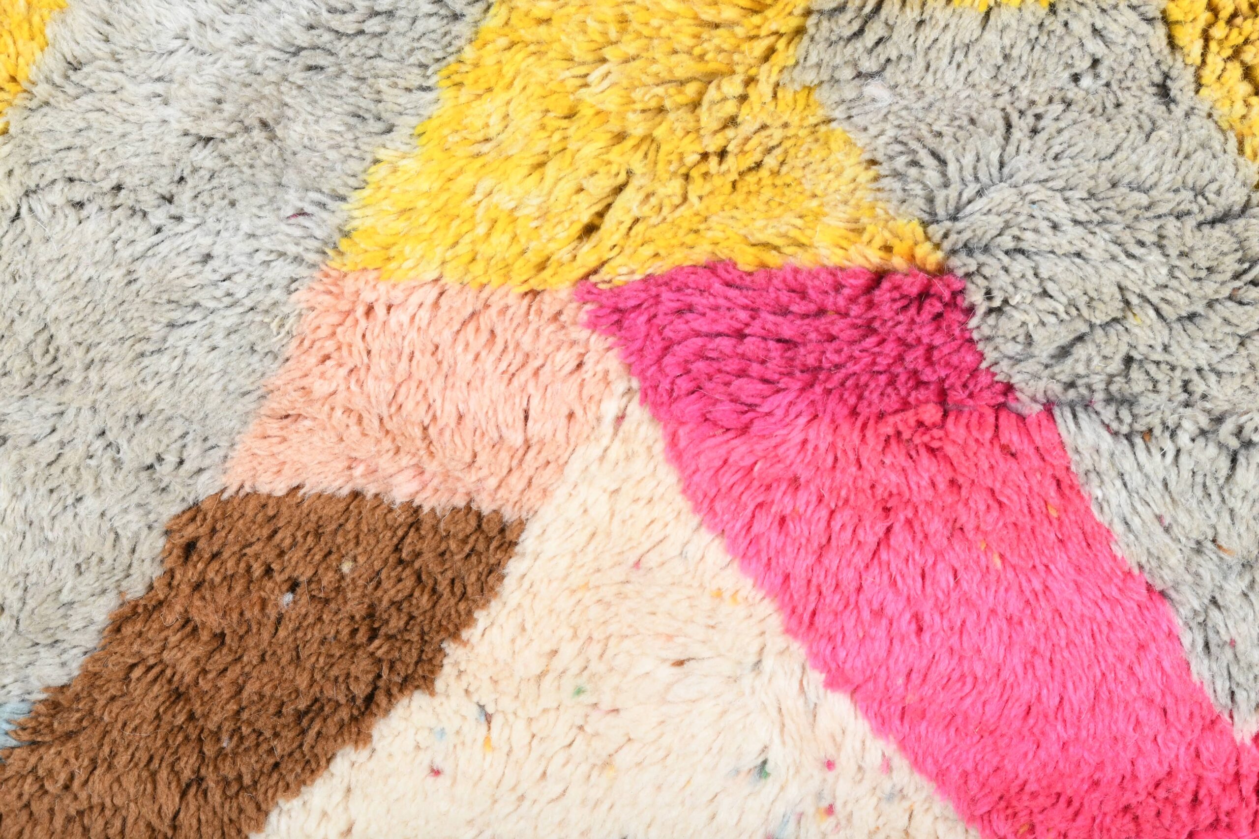 Moroccan Rug Handmade Wool 6x9 - Colorful Boho Area Rug for Living Room Bedroom, Modern Geometric Mrirt Berber - 画像7