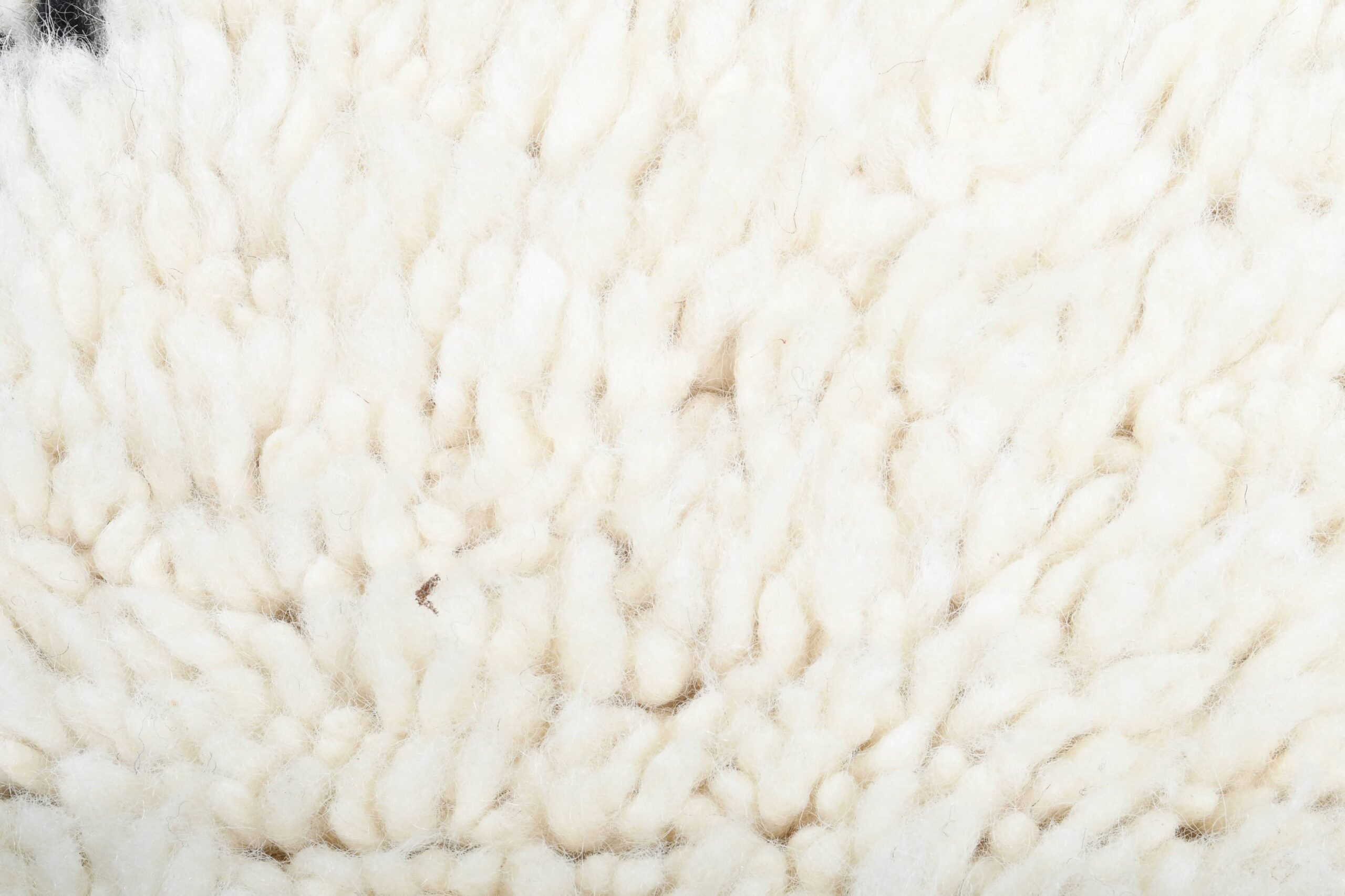 Moroccan Rug Handmade Wool 3x5 - Ivory Black Diamond Minimalist Boho Area Rug for Living Room Bedroom Beni Ourain - Image 8