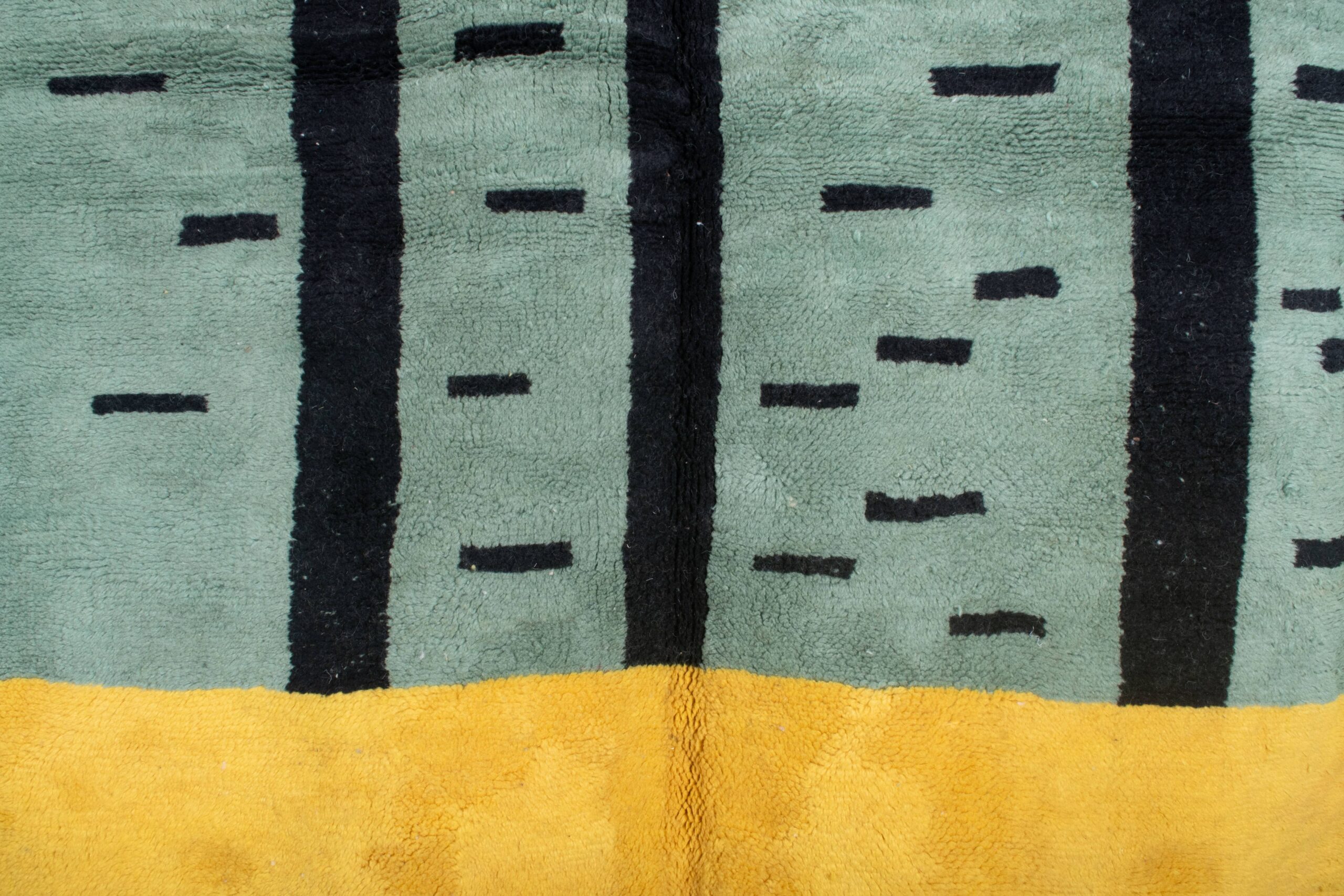 Moroccan Rug Handmade Wool 5x8 - Teal Yellow Modern Boho Area Rug for Living Room Bedroom - Mrirt - 画像3