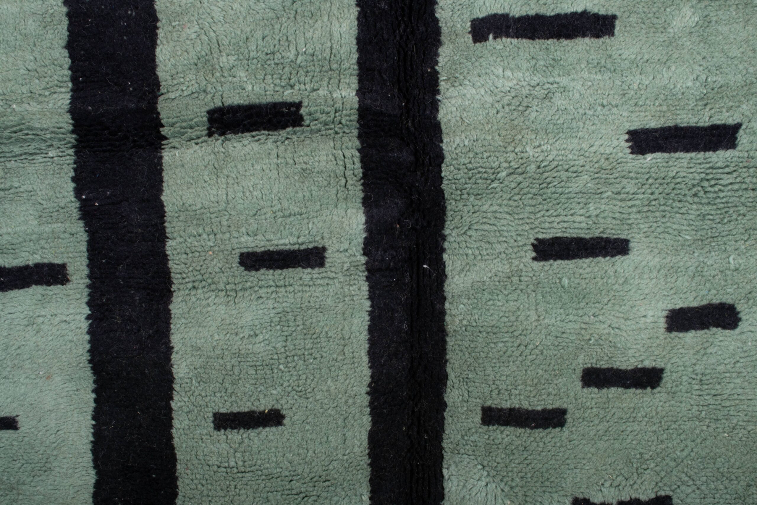 Moroccan Rug Handmade Wool 5x8 - Teal Yellow Modern Boho Area Rug for Living Room Bedroom - Mrirt - الصورة 6