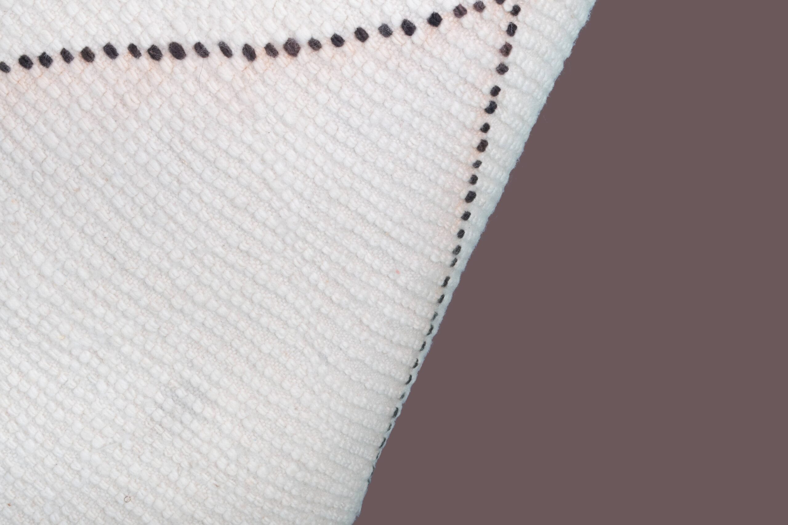 Moroccan Rug Handmade Wool 4x6 - Ivory Neutral Minimalist Boho Area Rug for Living Room Bedroom - Beni Ourain – Image 10