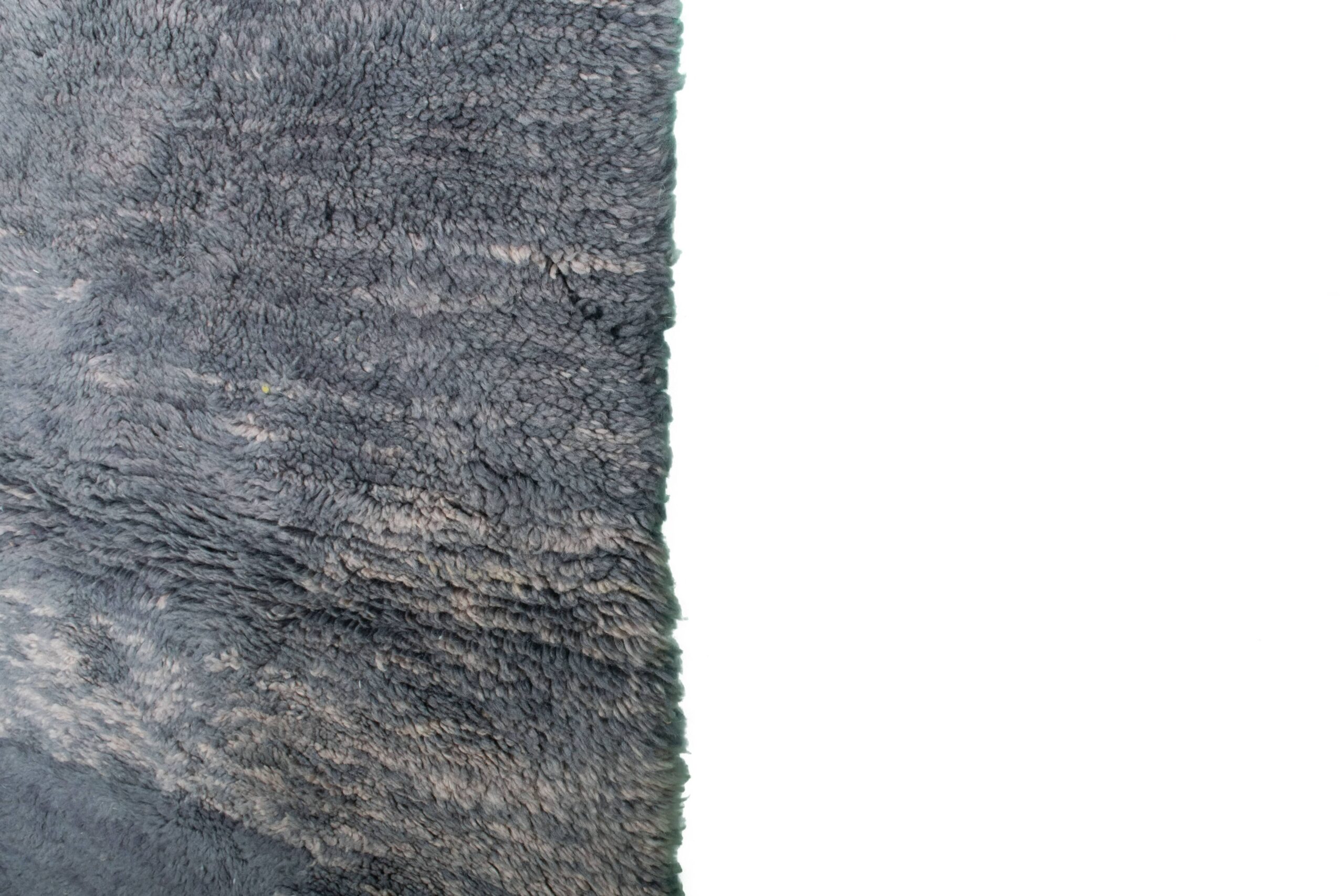 Moroccan Rug Handmade Wool 3x5 - Blue Gray Neutral Modern Boho Area Rug for Living Room Bedroom Mrirt - الصورة 5