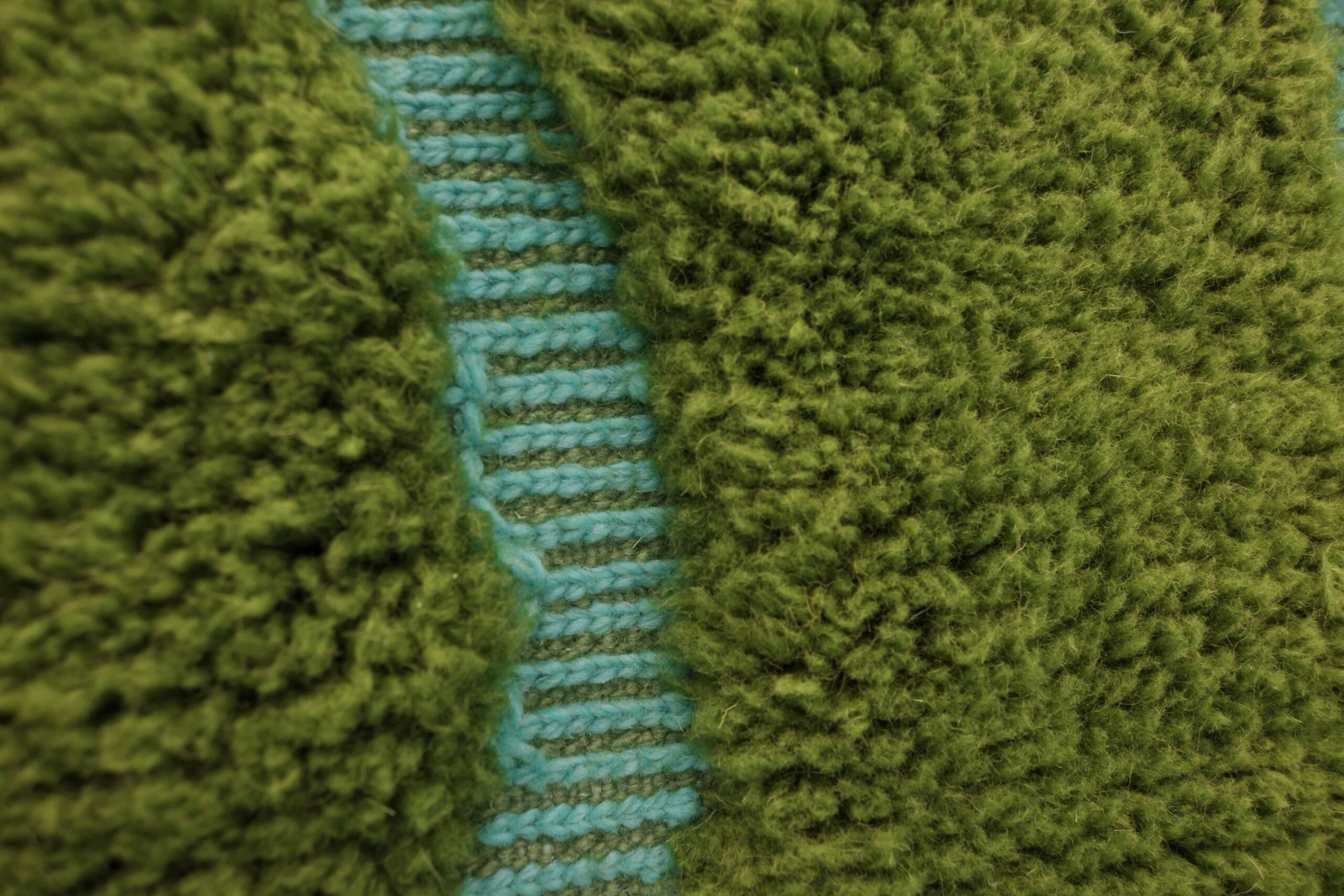 Moroccan Rug Handmade Wool 7x10 - Green Modern Minimalist Area Rug for Living Room Bedroom - Mrirt - 画像10