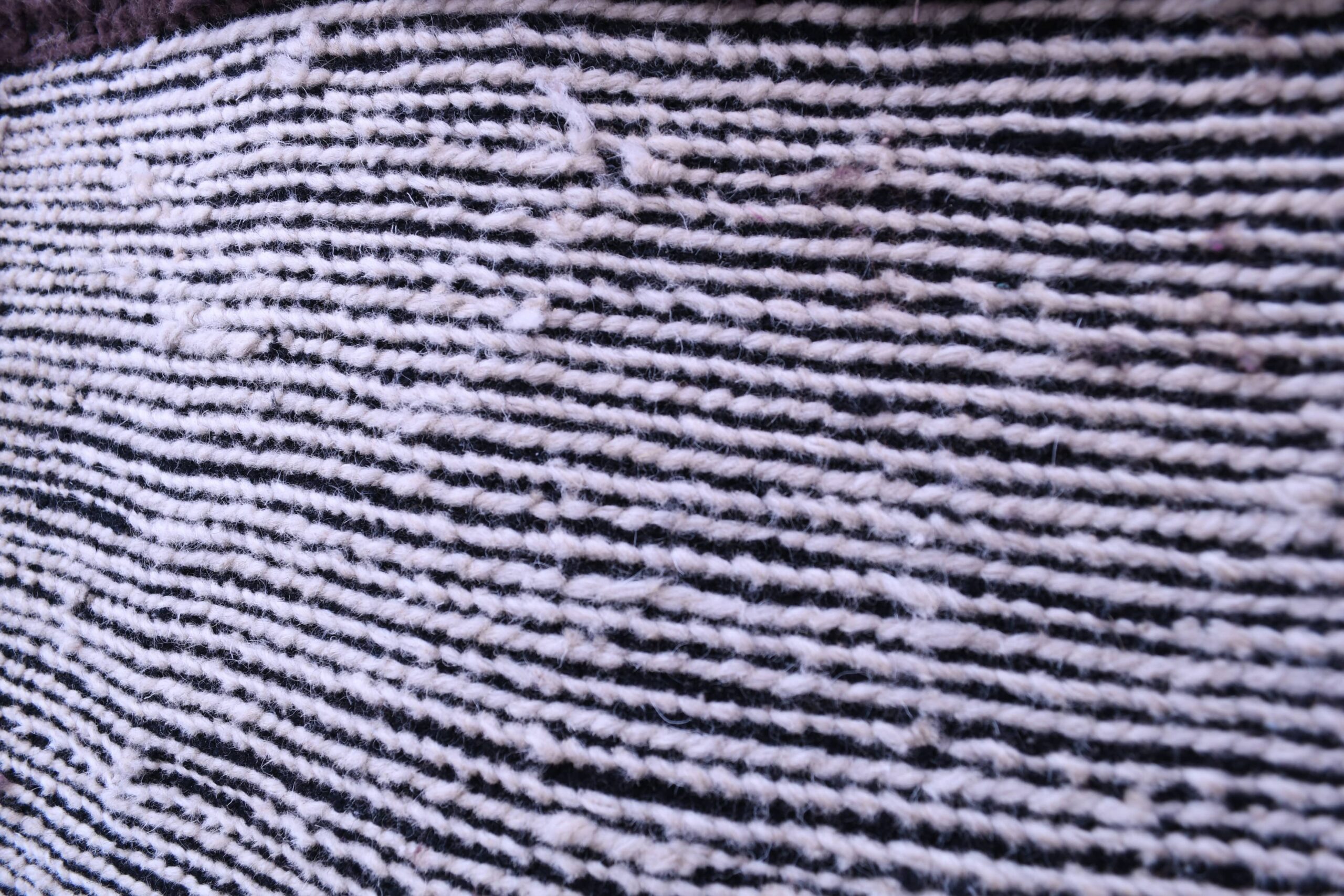 Moroccan Rug Handmade Wool 7x10 - Neutral Gray Brown Purple Modern Boho Area Rug for Living Room Bedroom - Mrirt – Image 5