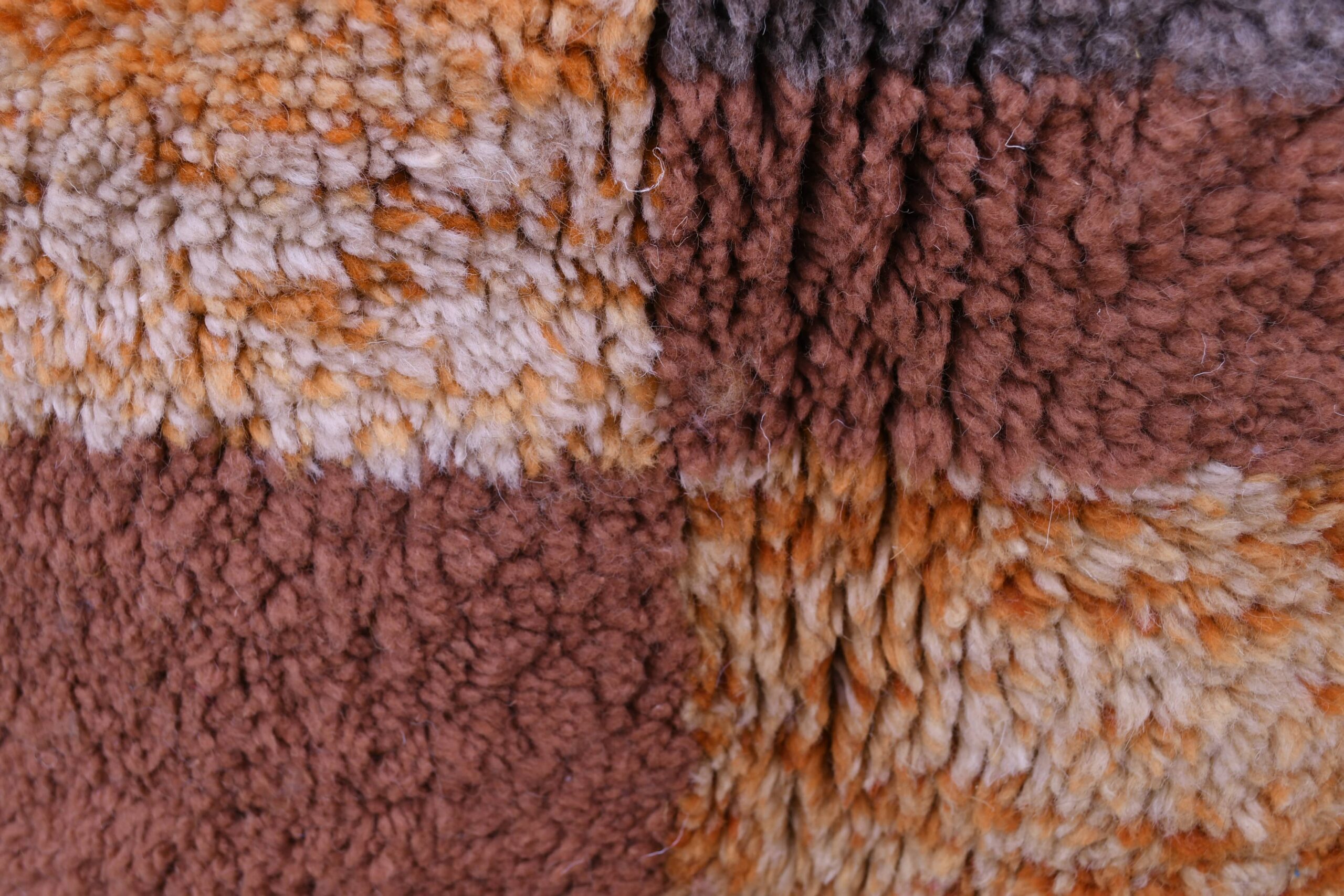 Moroccan Rug Handmade Wool 7x10 - Neutral Brown Tan Modern Boho Area Rug for Living Room Bedroom - Mrirt - 画像7