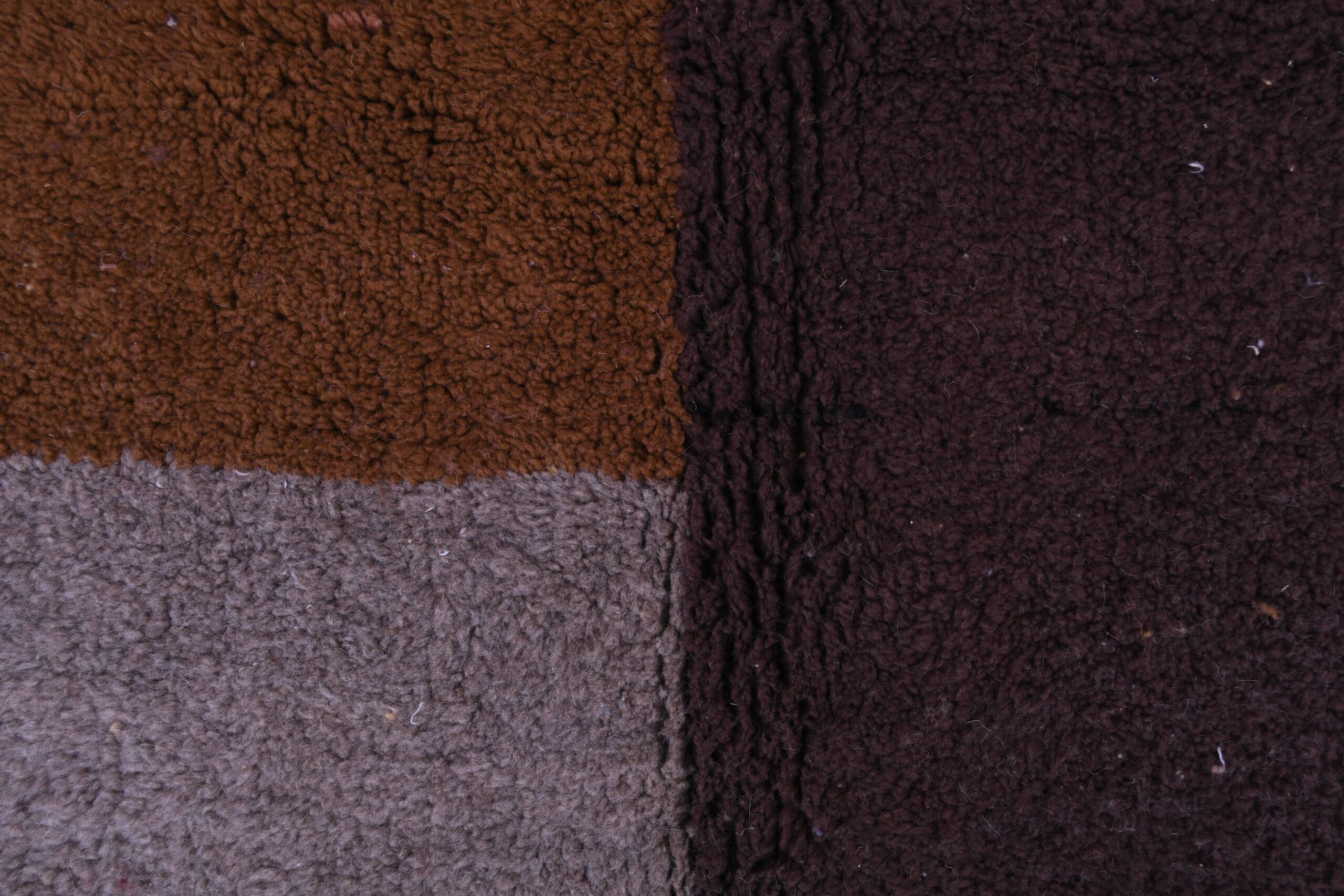 Moroccan Rug Handmade Wool 7x10 - Neutral Brown Tan Modern Boho Area Rug for Living Room Bedroom - Mrirt - 画像8