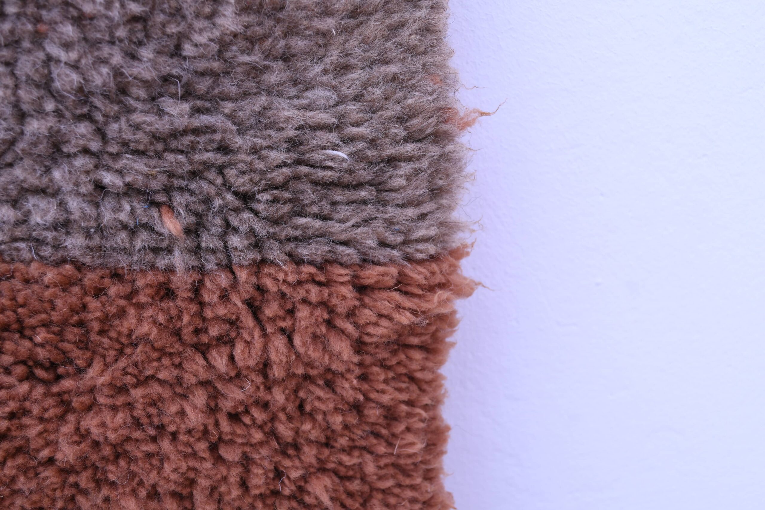 Moroccan Rug Handmade Wool 7x10 - Neutral Brown Tan Modern Boho Area Rug for Living Room Bedroom - Mrirt - 画像9