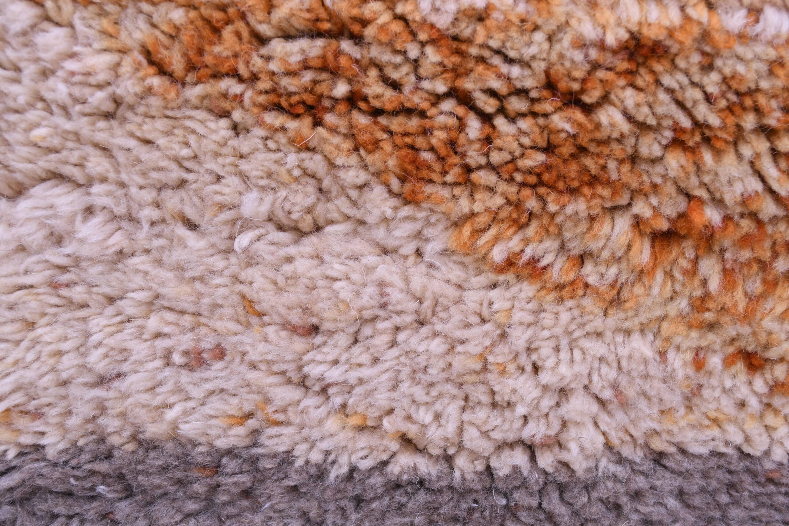 Moroccan Rug Handmade Wool 7x10 - Neutral Brown Tan Modern Boho Area Rug for Living Room Bedroom - Mrirt - 画像10