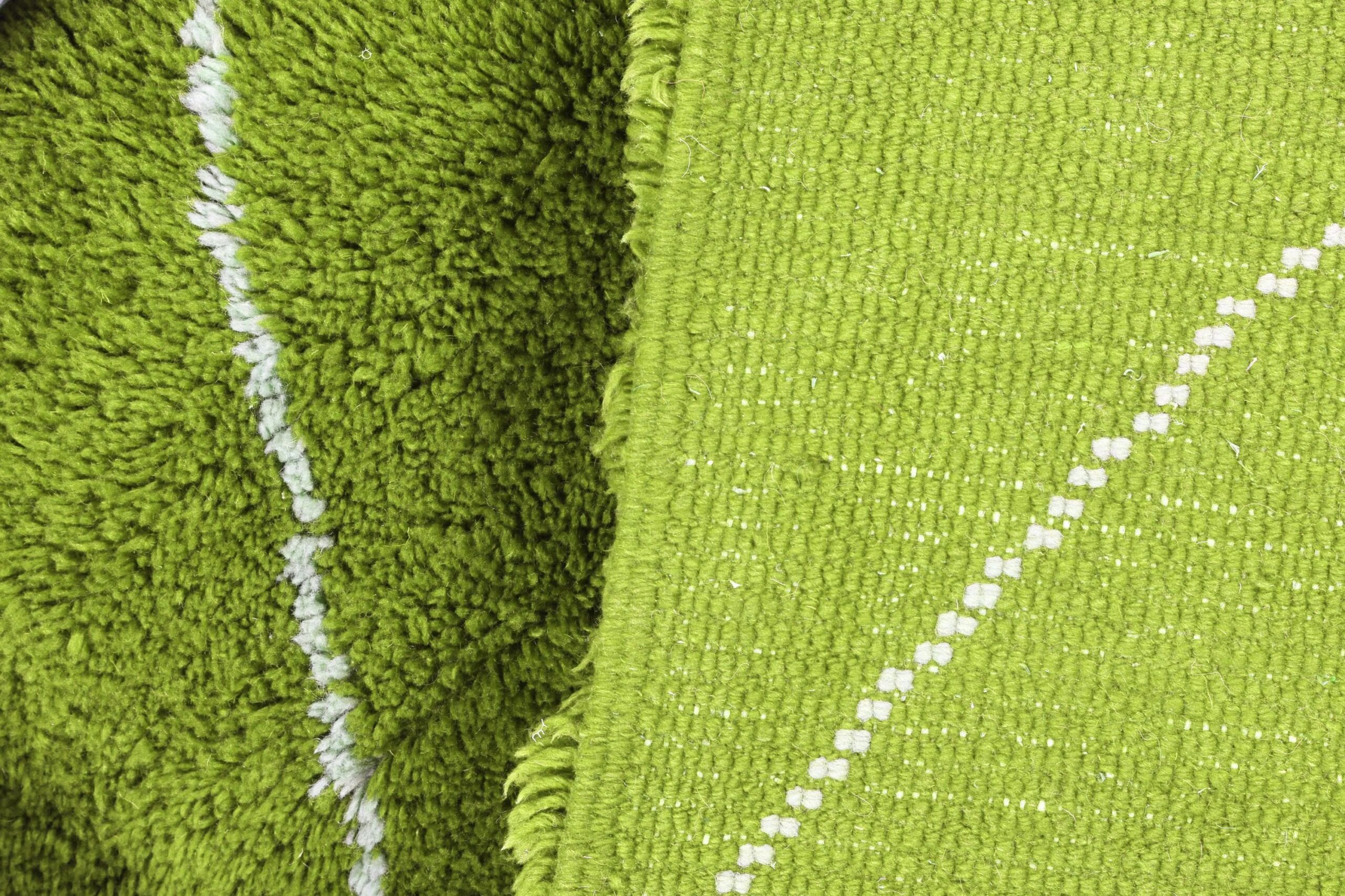 Moroccan Rug Handmade Wool 7x10 - Olive Green Modern Boho Area Rug for Living Room Bedroom - Beni Ourain - Imagen 11