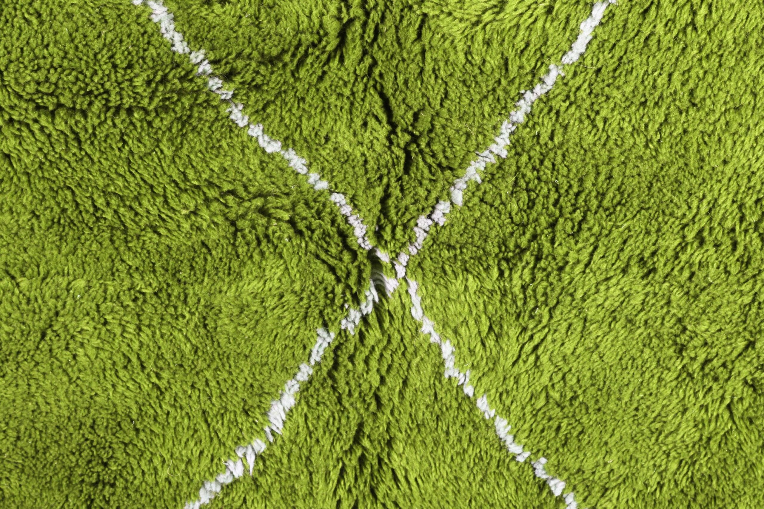 Moroccan Rug Handmade Wool 7x10 - Olive Green Modern Boho Area Rug for Living Room Bedroom - Beni Ourain - Imagen 6