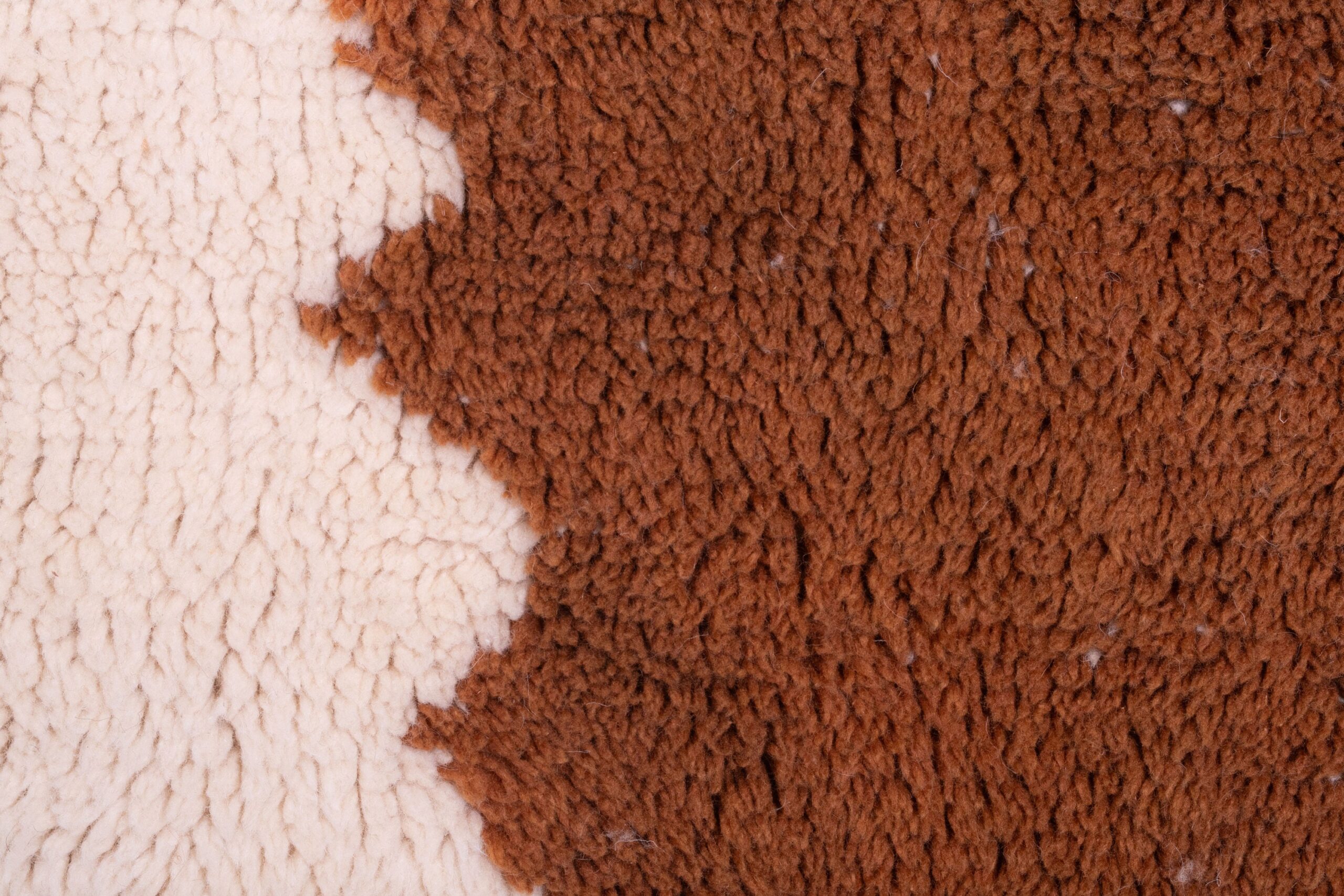 Moroccan Rug Handmade Wool Custom Size - Ivory Brown Striped Modern Boho Area Rug for Living Room Bedroom Mrirt - Kuva 6