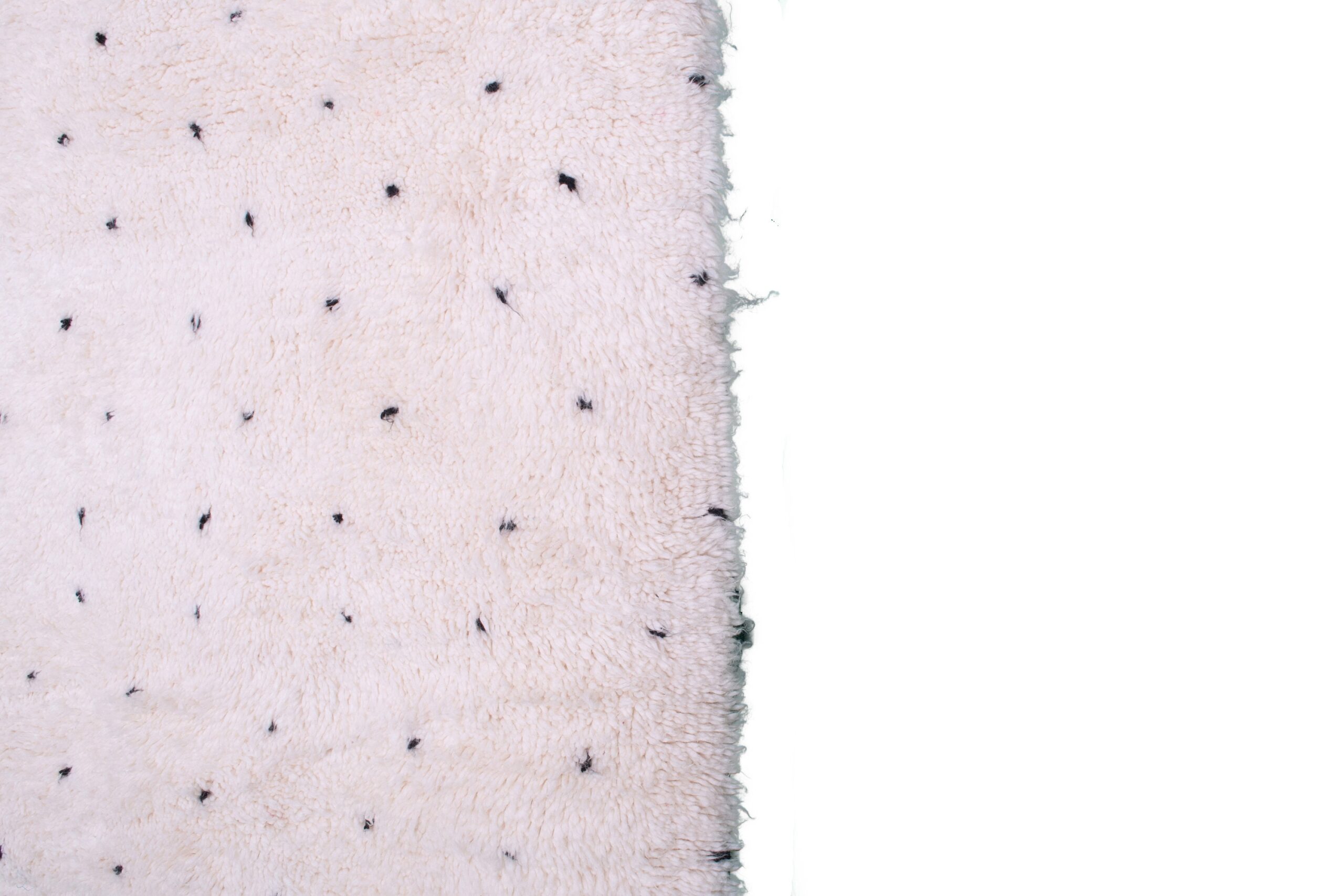 Moroccan Rug Handmade Wool Custom Size - Ivory Neutral Minimalist Boho Area Rug for Living Room Bedroom Beni Ourain – Image 8