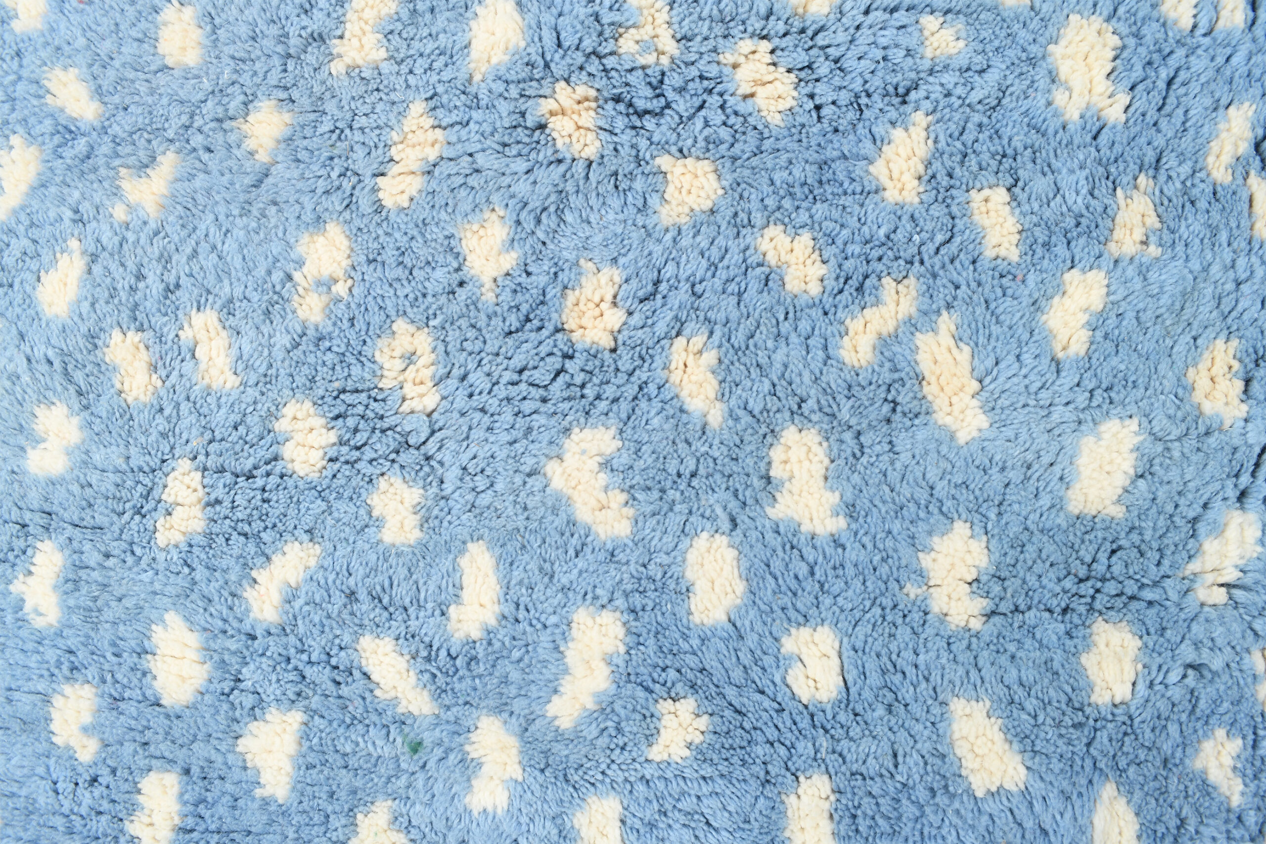 Moroccan Rug Handmade Wool 8x10 - Blue Ivory Modern Boho Area Rug for Living Room Bedroom - Berber - Kuva 5